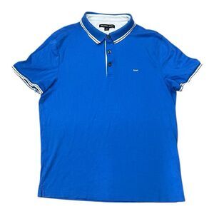Michael Kors Blue Polo Shirt Men M